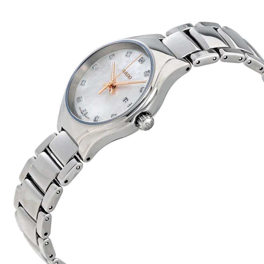 Rado True Quartz MOP Dial Plasma High-tech Ceramic Ladies Watch R27060902