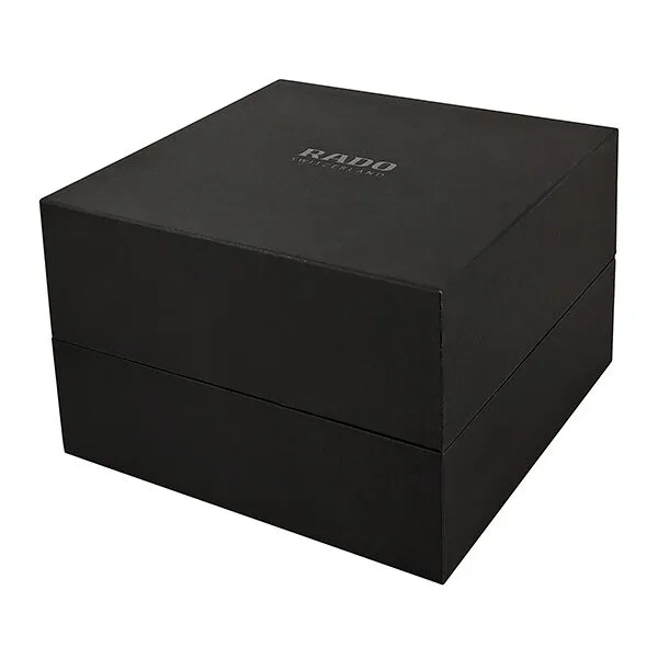 Rado True Thinline Black Dial Black Ceramic Men's Watch R27741712
