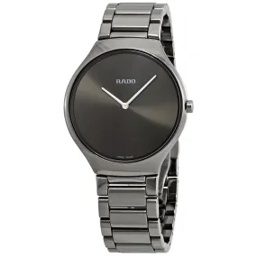 Rado True Thinline Grey Dial Men's Ceramic Watch R27955122
