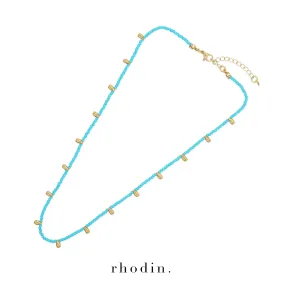 RC Turquoise Gold Beach Chain - Beaded