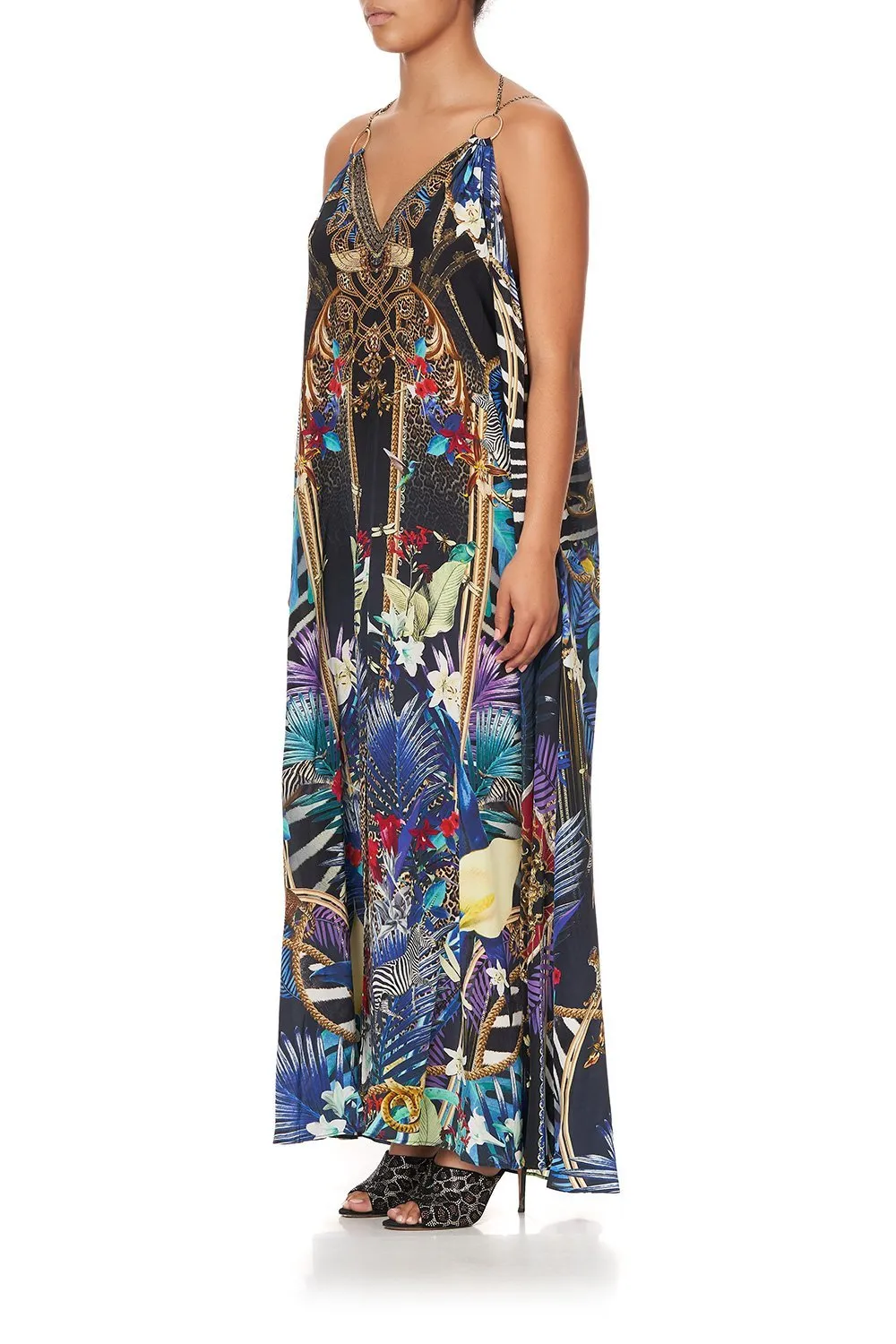 RING DETAIL STRAP DRESS RAINBOW ROOM