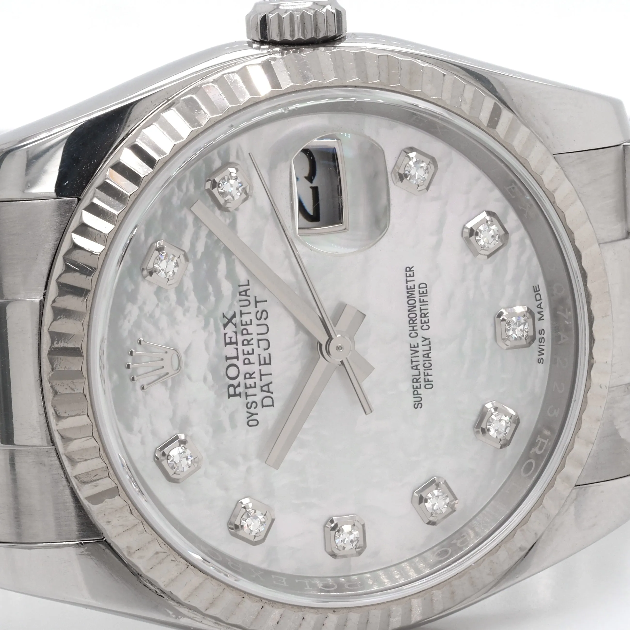 Rolex Datejust Diamond-Dot Mother-of-Pearl Automatic Watch