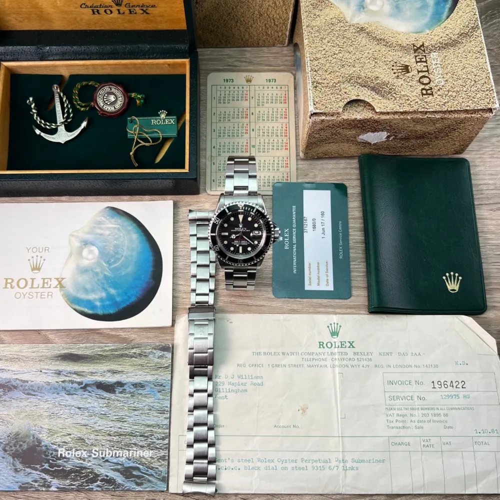Rolex Submariner 1680 Single Red (1973)