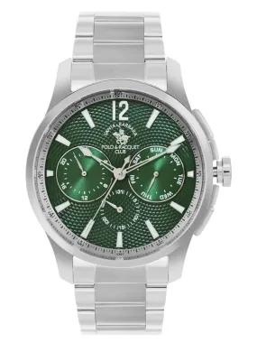Santa barbara polo & racquet club Analog Green Dial Men's Watch-SB.1.10537-1