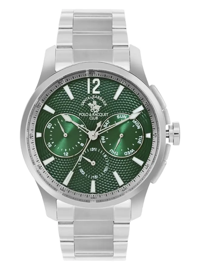 Santa barbara polo & racquet club Analog Green Dial Men's Watch-SB.1.10537-1