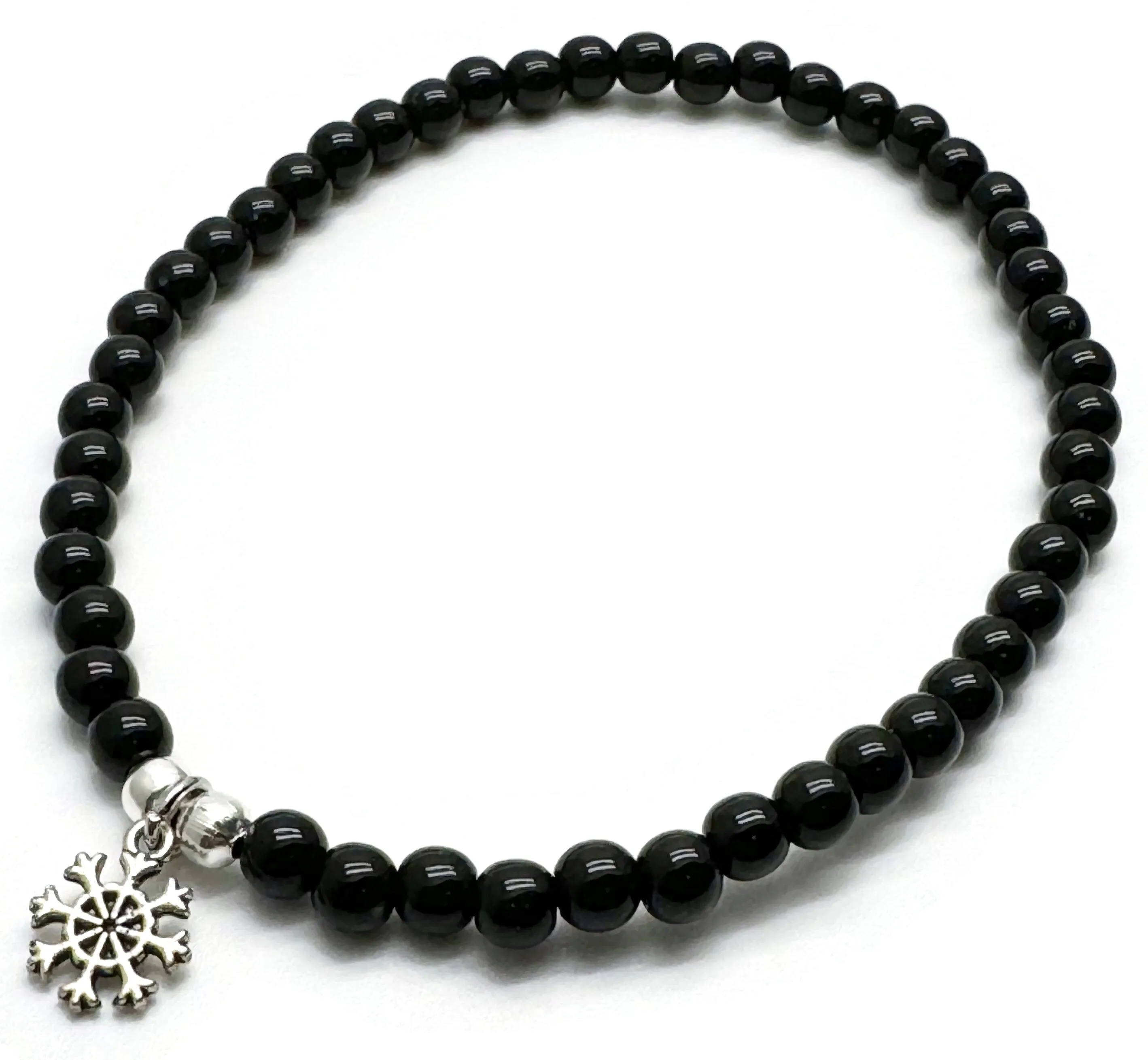 Snowflake Acrylic Bead Anklet - Colour Choice