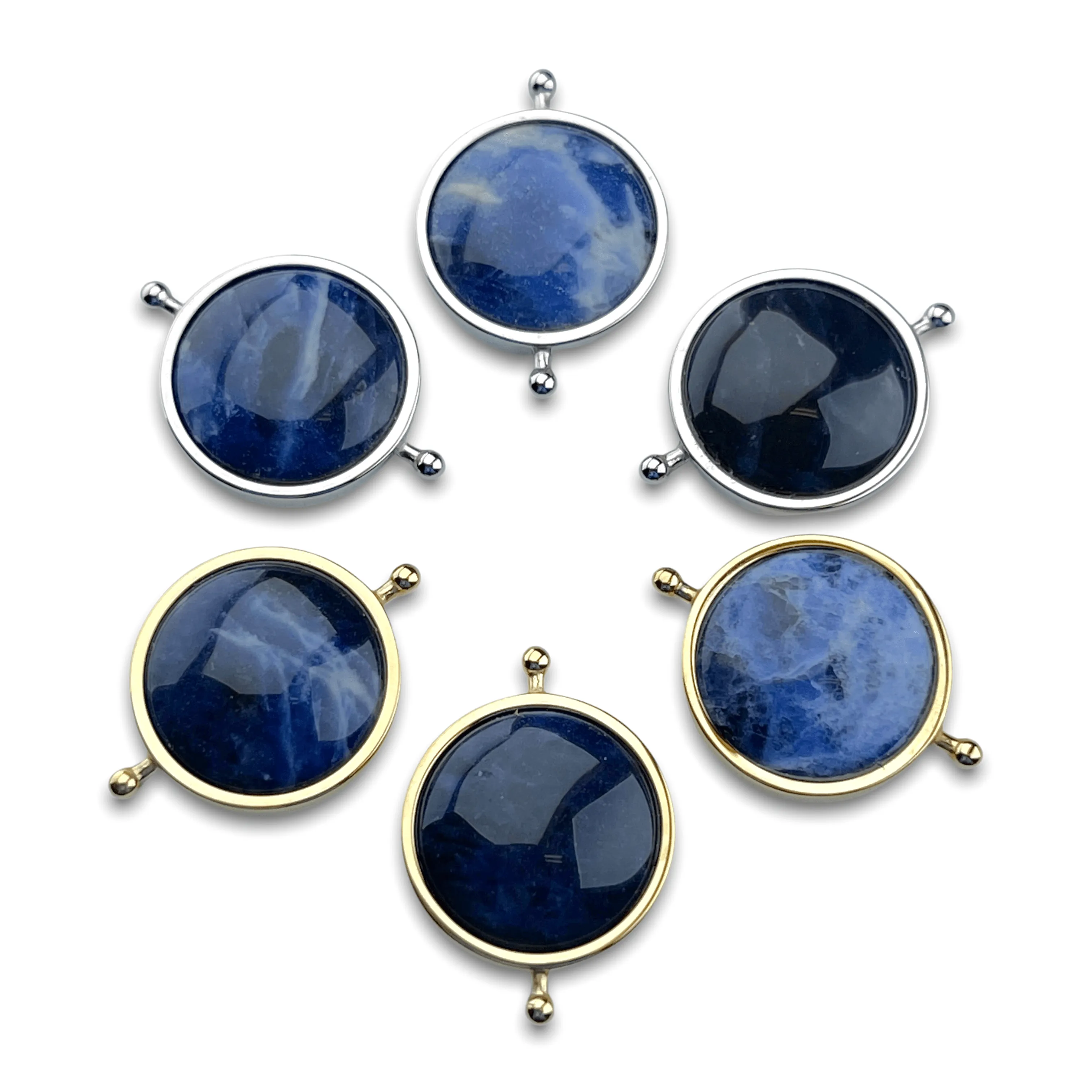 Sodalite Crystal Fidget Ring