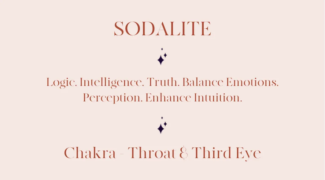 Sodalite Crystal Guasha