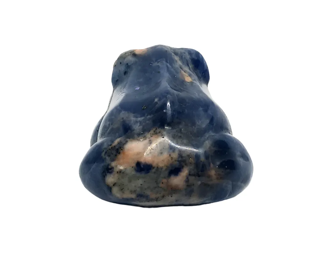 Sodalite Crystal Small Frog Carving