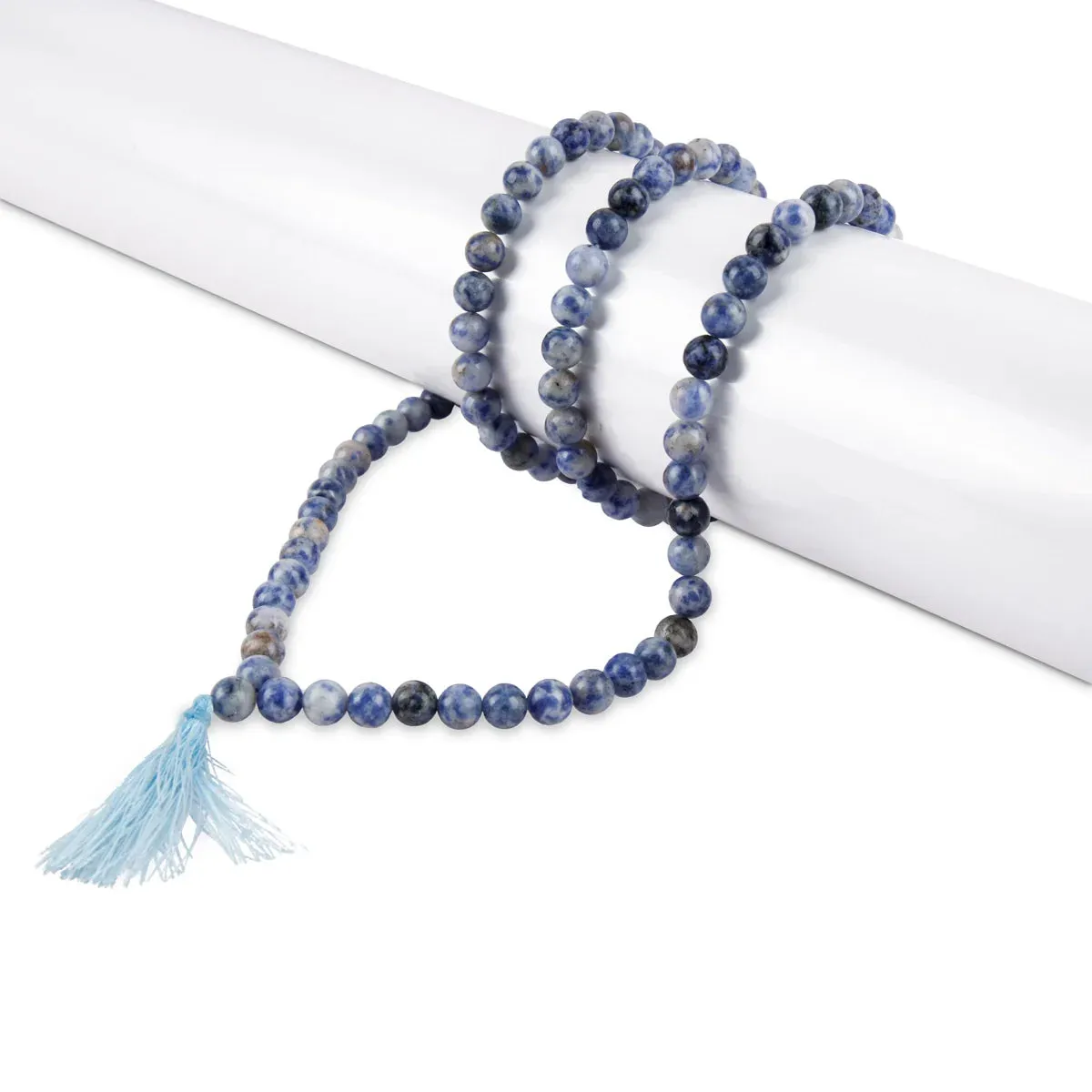 Sodalite Mala - 16 Inches | Stone Mala/ Japa Mala for Meditation