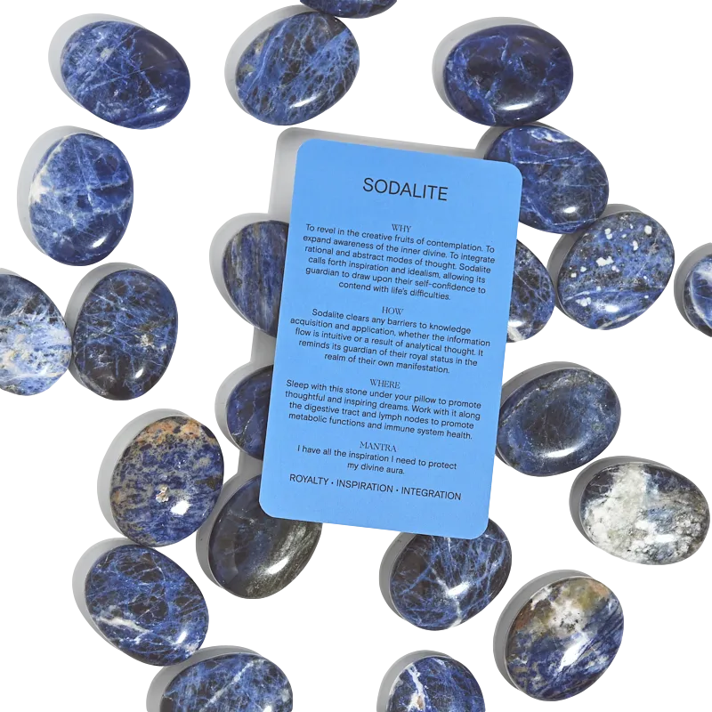 Sodalite Palm Stone