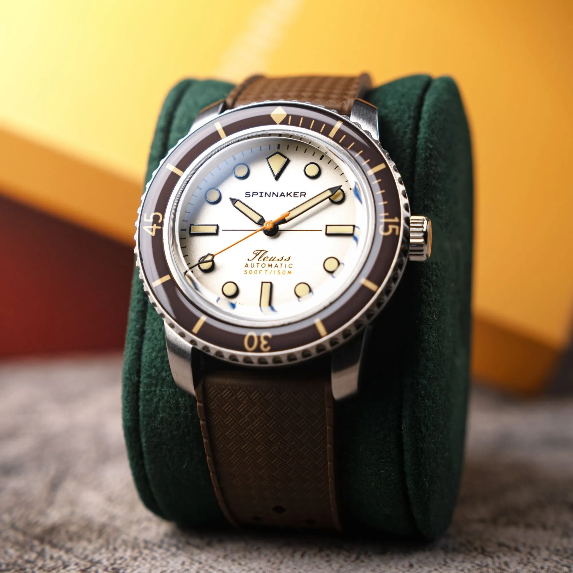 Spinnaker Fleuss 40 Automatic 145TH Limited Edition Smoky White Men's Watch SP-5133-22