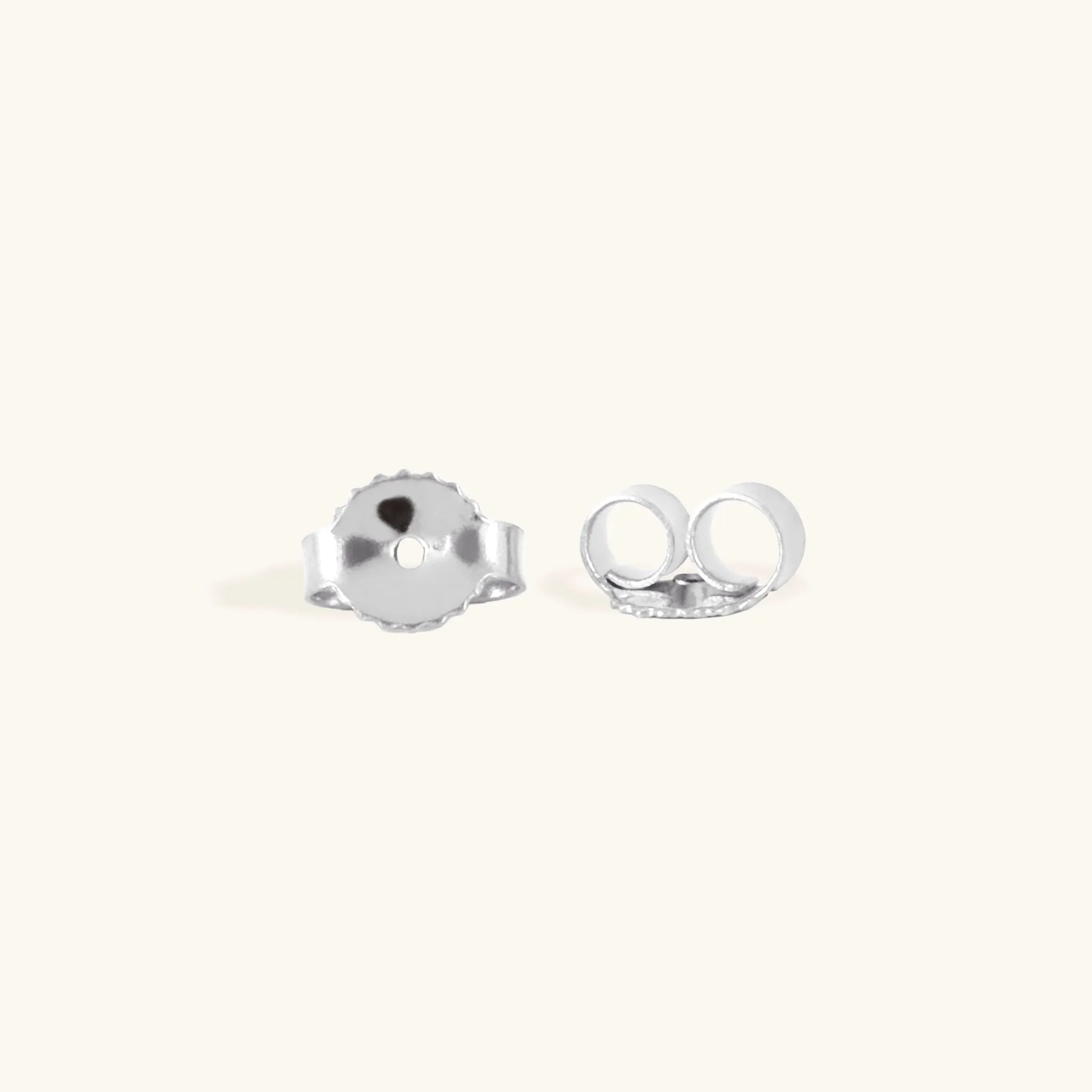 Sunburst Charm Hoops in Silver