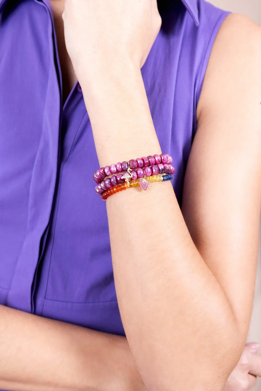 Sunburst Mixed Charm Bracelet