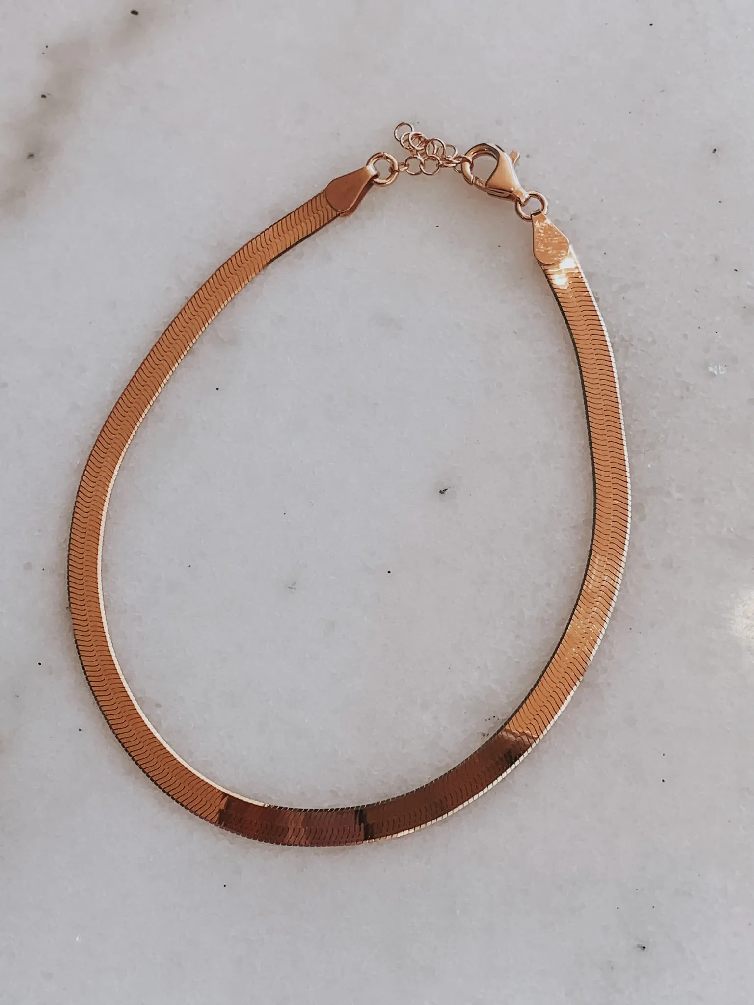 The Cleo Herringbone Anklet
