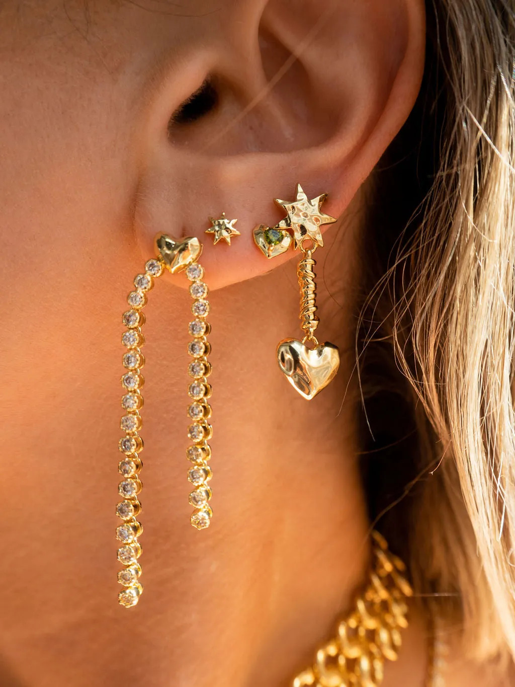 The Molten Heart Drop Studs