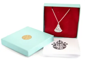 The Queen's Platinum Jubilee Silver Tricorne Necklace