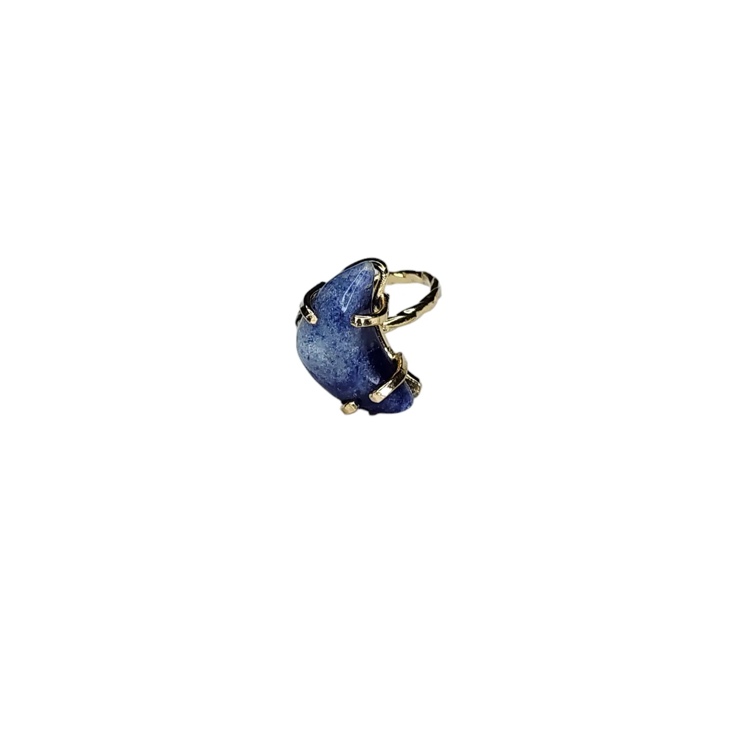 The Sodalite Moon Simple Band Ring Collection
