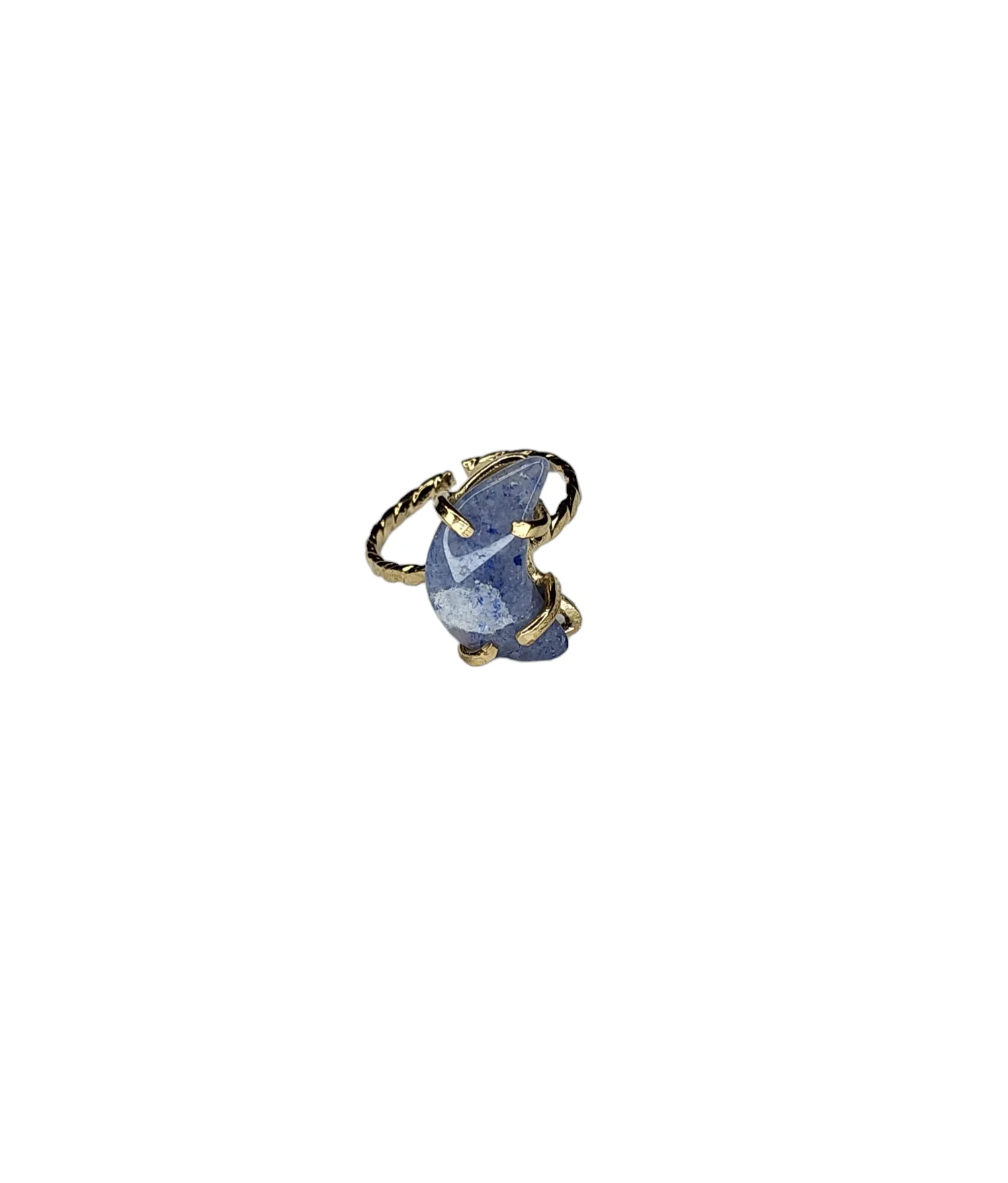 The Sodalite Moon Simple Band Ring Collection