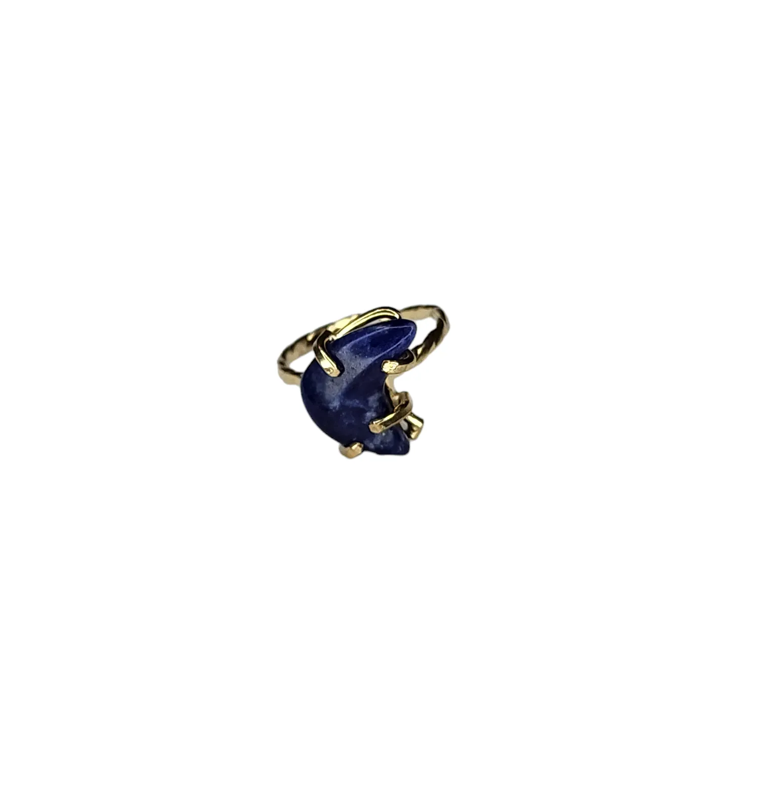 The Sodalite Moon Simple Band Ring Collection