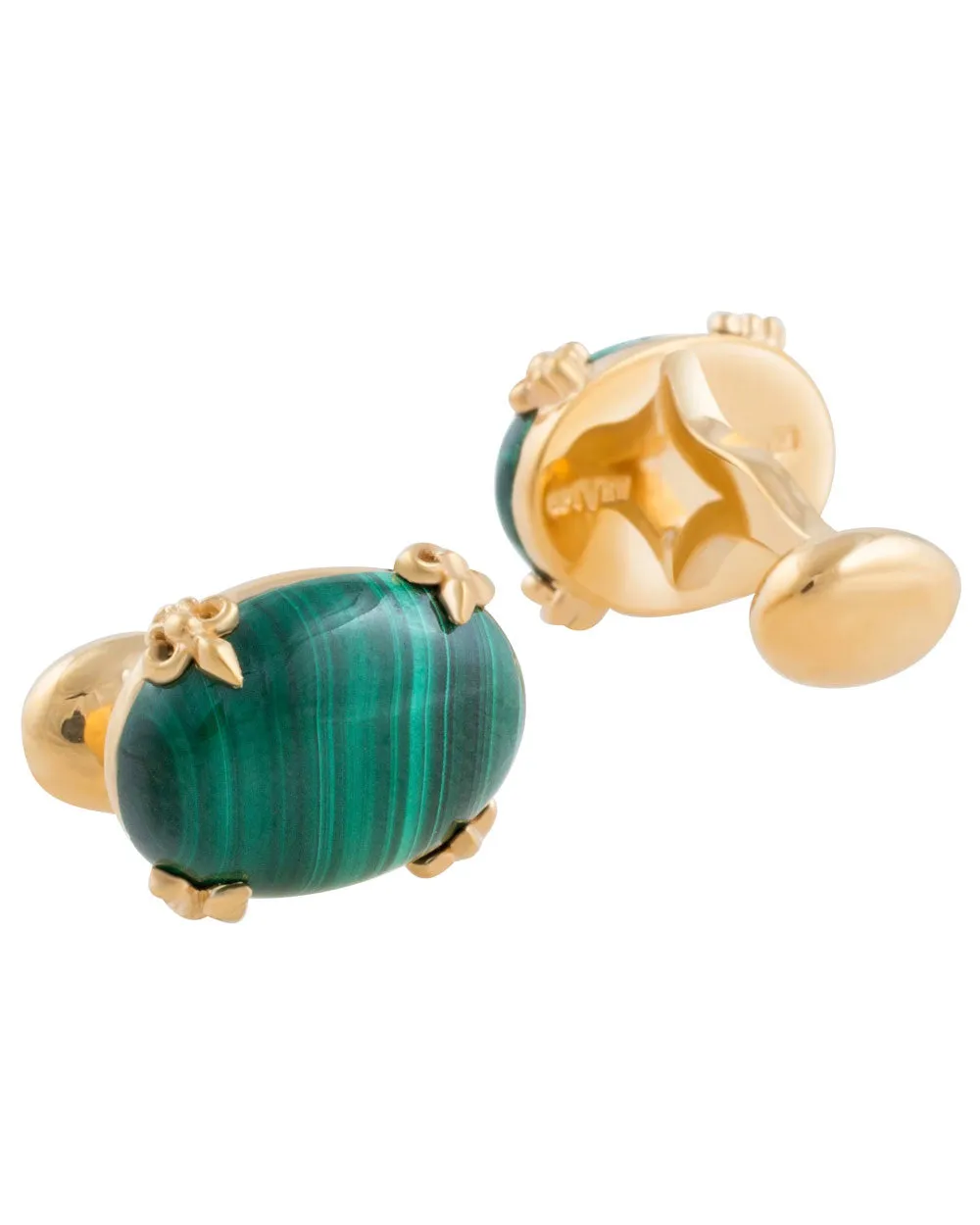 The Stone of Transformation Malachite Cufflinks