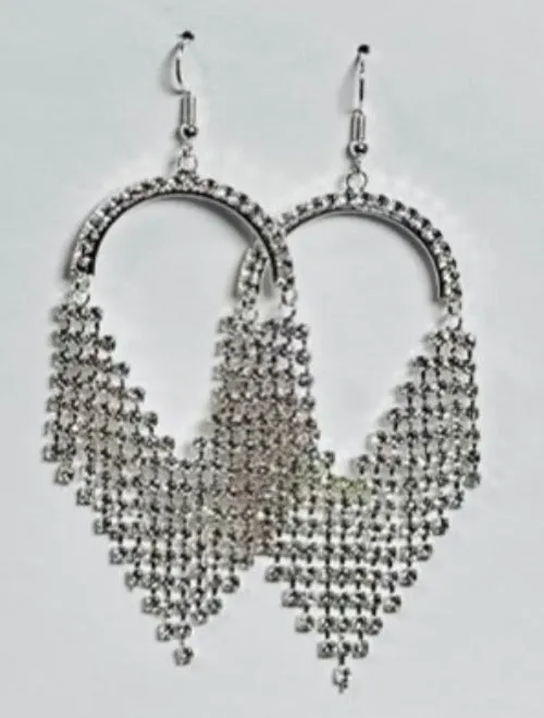 Trendy Rhinestone Jewelry | Elegant Crystal Accents  | Fashion Forward Earrings