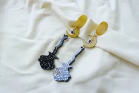 Witch’s Charm Broomstick Earrings